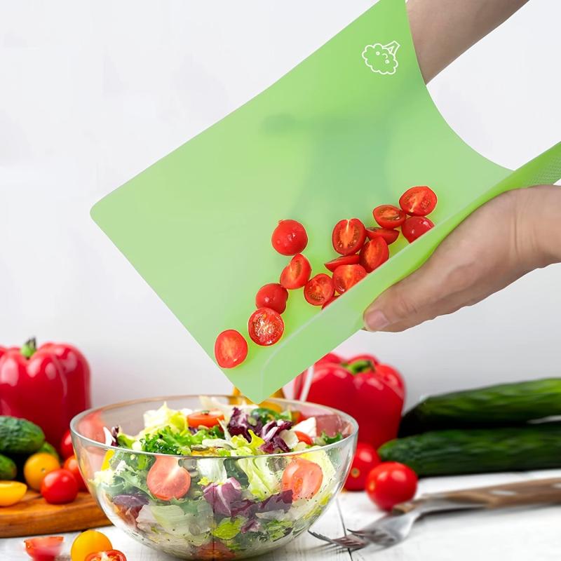 7pcs Colorful Cutting Mats Food Icons BPA Non Porous