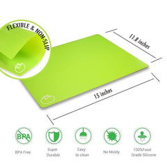7pcs Colorful Cutting Mats Food Icons BPA Non Porous