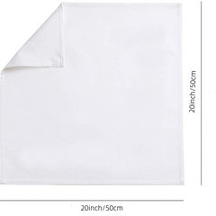 6pcs Cloth Napkins 50.8x50.8 Cm Washable & Reusable Table Dinner Napkins