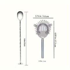 9pcs Bartender Kit 750ml Stainless Steel Cocktail Shaker Set for Bar Pub Club