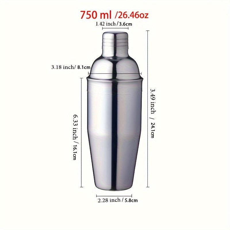 9pcs Bartender Kit 750ml Stainless Steel Cocktail Shaker Set for Bar Pub Club