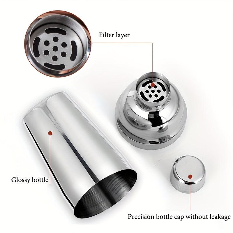 9pcs Bartender Kit 750ml Stainless Steel Cocktail Shaker Set for Bar Pub Club