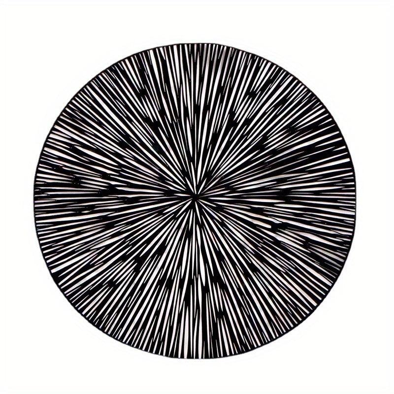 6pcs Fireworks Bronzing PVC Placemats Hollow Out Washable Reusable