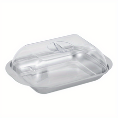 Stainless Steel Butter Dish with Lid - Transparent and Durable Butter Container