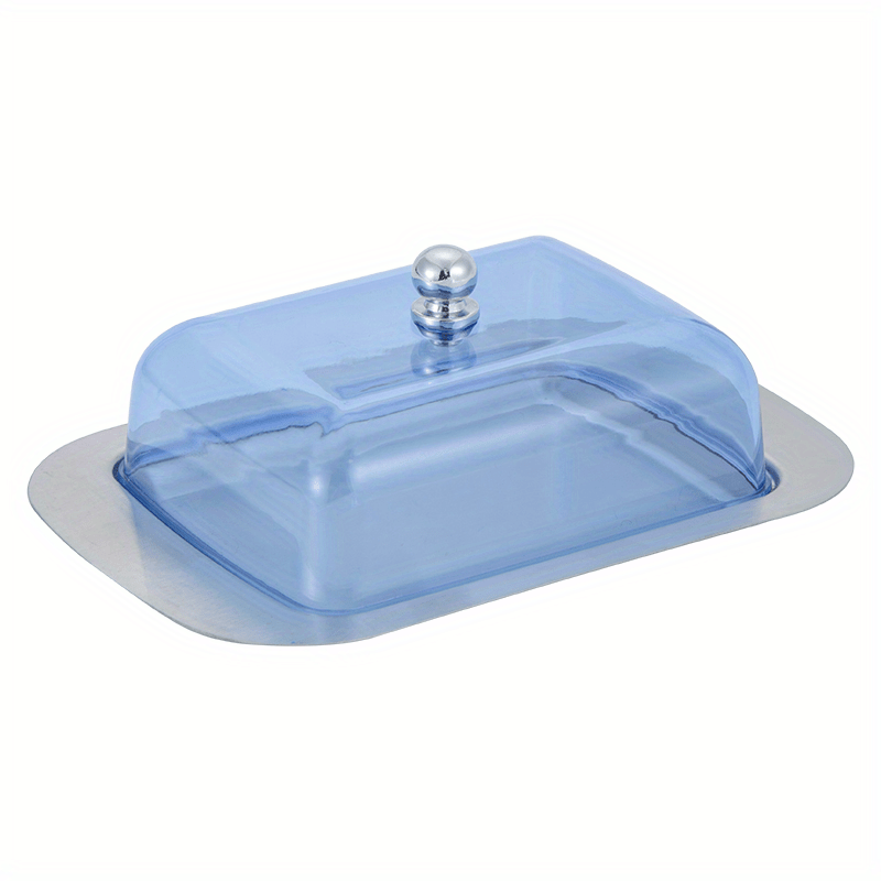 Stainless Steel Butter Dish with Lid - Transparent and Durable Butter Container