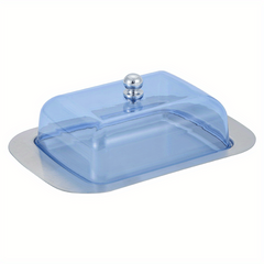Stainless Steel Butter Dish with Lid - Transparent and Durable Butter Container