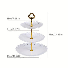 3-Tier Cake Stand Cupcake Display Wedding Party Tray Kitchen Supplies