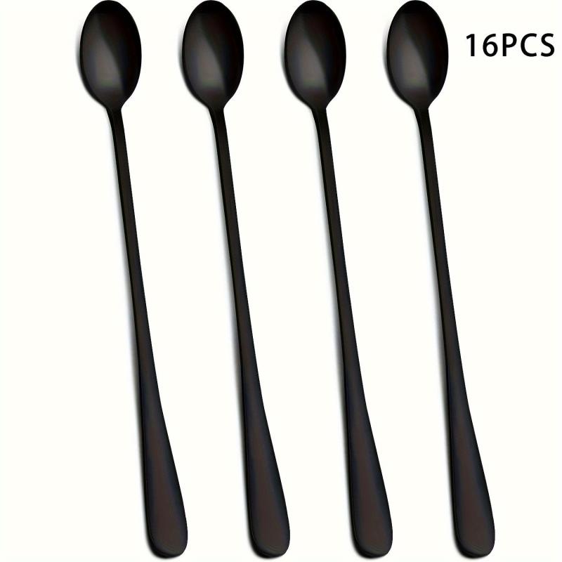 4pcs Stainless Steel Long Handle Ice Scoop and Coffee Spoon
