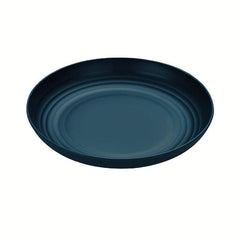 4pcs Plastic Dinner Plate 22.86 Cm Reusable Round Salad Plate