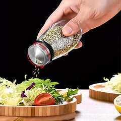 6pcs 12pcs Spice Rack Organizer with Glass Jars