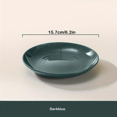 4pcs Reusable Plastic Dinner Plates, BPA-Free, Indoor/Outdoor Multifunctional