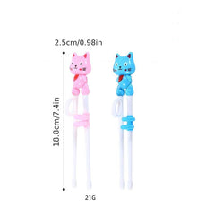 Kids Training Chopsticks Cartoon Design for Beginners