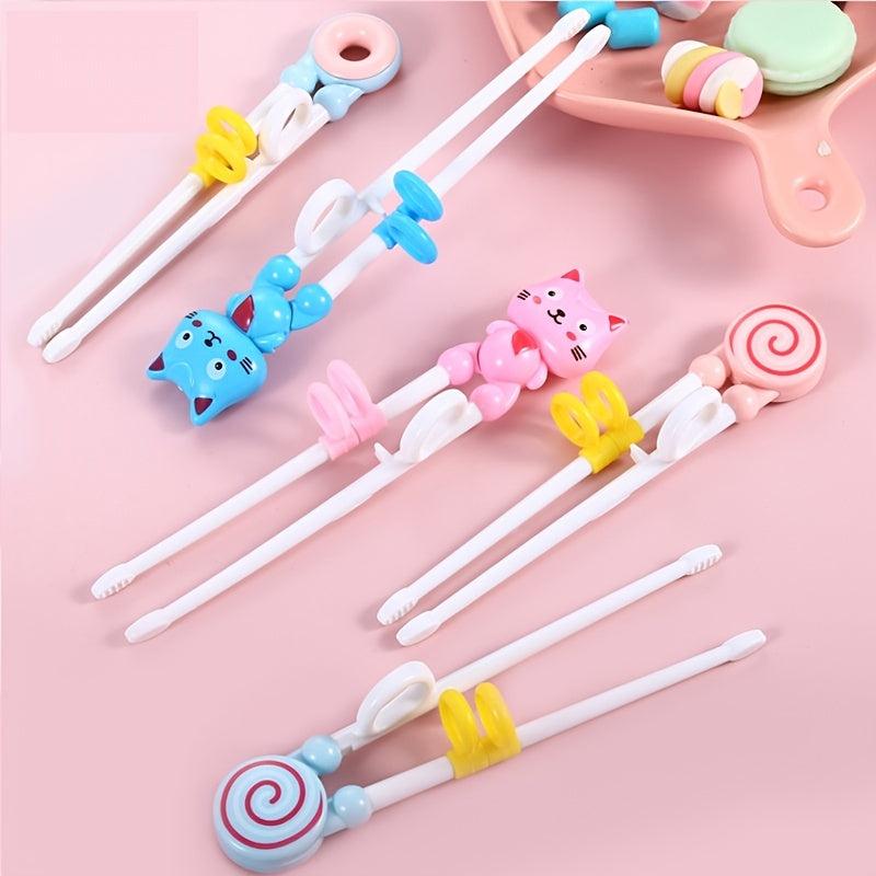 Kids Training Chopsticks Cartoon Design for Beginners