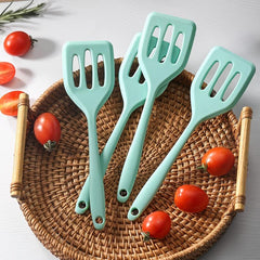 Small Silicone Frying Turner Spatula High Heat Resistant For Fish Eggs Pancakes