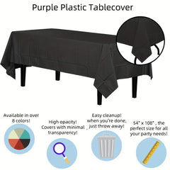 Rectangle Tablecloth Plastic Table Cover Home Decor