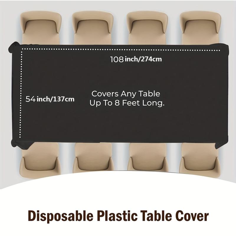 Rectangle Tablecloth Plastic Table Cover Home Decor