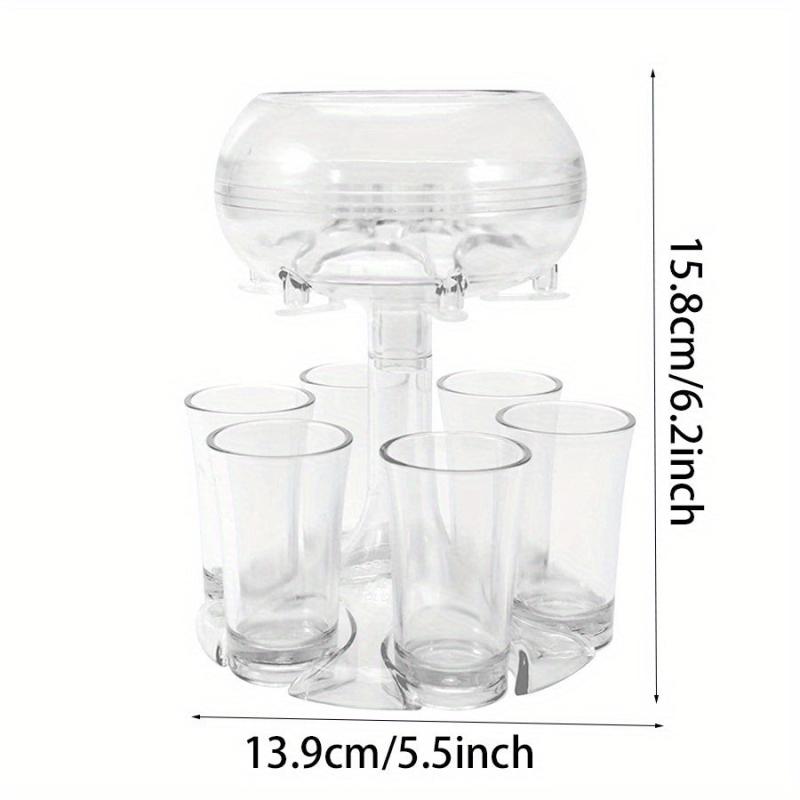 Shot Glass Dispenser And Glass Shot Cups Set for Home Bar Accessories