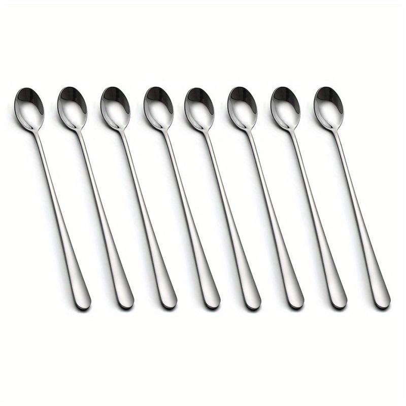 Long Handle Spoon Coffee Stirrers Ice Tea Spoon 18 10 Stainless Steel