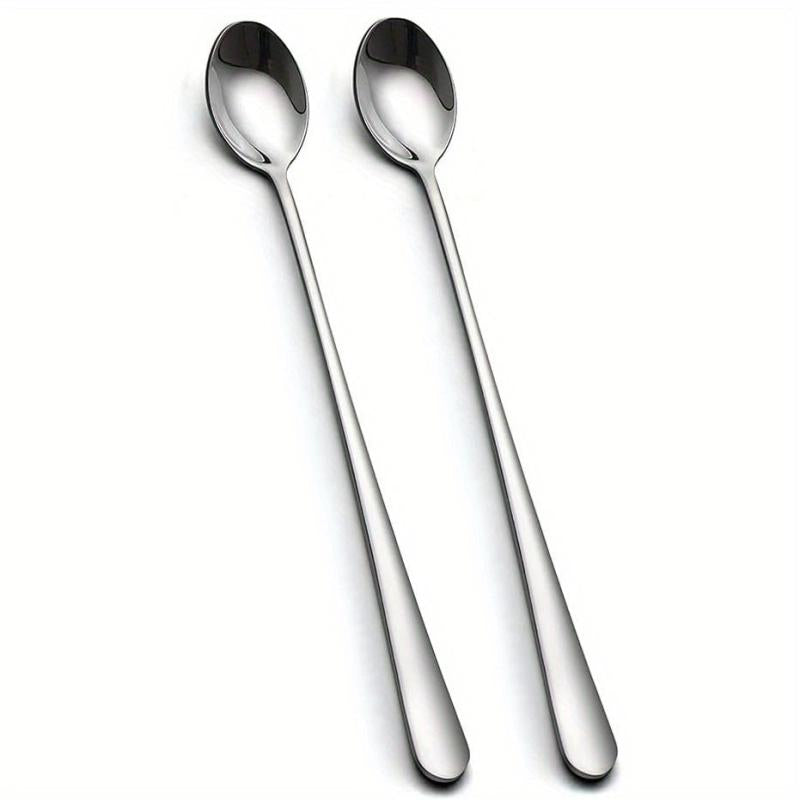 Long Handle Spoon Coffee Stirrers Ice Tea Spoon 18 10 Stainless Steel