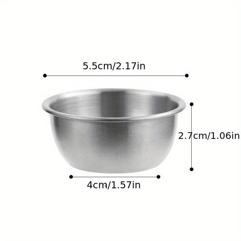 4pcs Stainless Steel Sauce Cup for Sushi & Steak