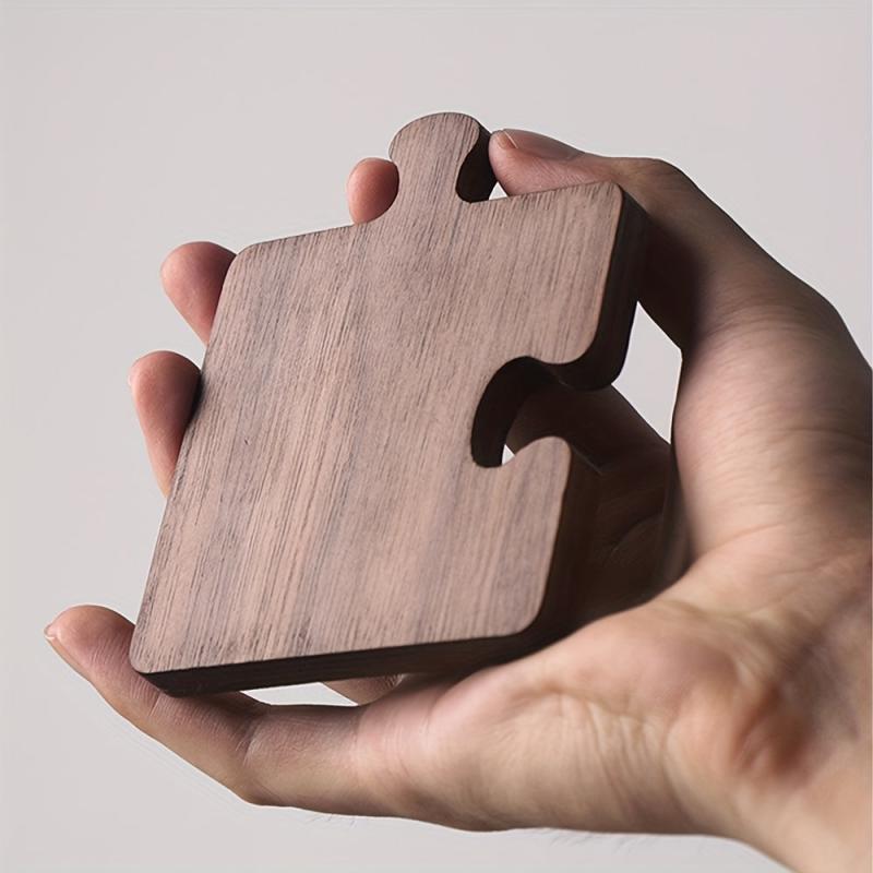 Vintage Walnut Trivet Mat Wooden Coaster for Drinks Beer Coffee Tabletop Protect