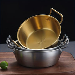 2pcs Stainless Steel Bowl Household Snack Bowl With Handle Reusable