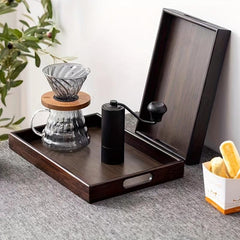 Wooden Cup Tray Decorative Fruit Snack Bread Dessert Kitchen Supplies