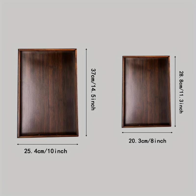 Wooden Cup Tray Decorative Fruit Snack Bread Dessert Kitchen Supplies
