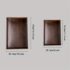 Wooden Cup Tray Decorative Fruit Snack Bread Dessert Kitchen Supplies