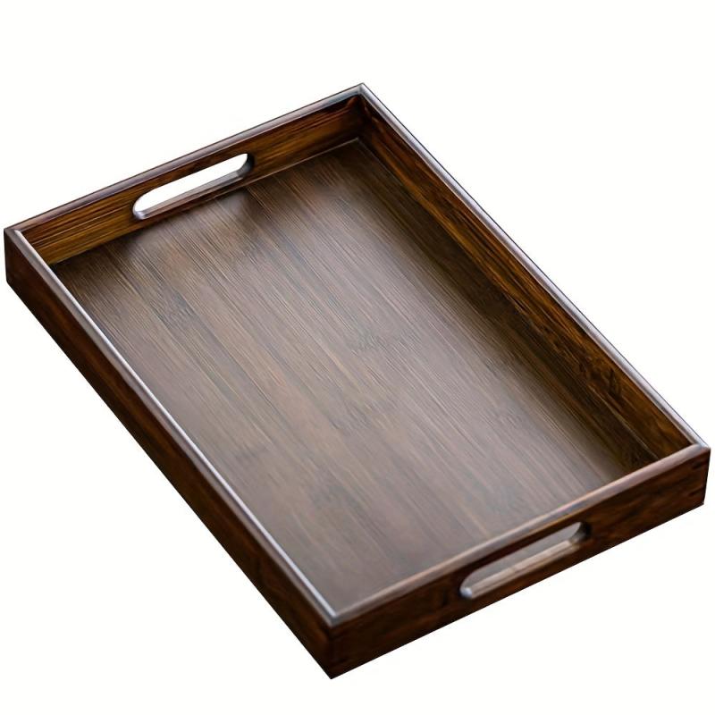 Wooden Cup Tray Decorative Fruit Snack Bread Dessert Kitchen Supplies