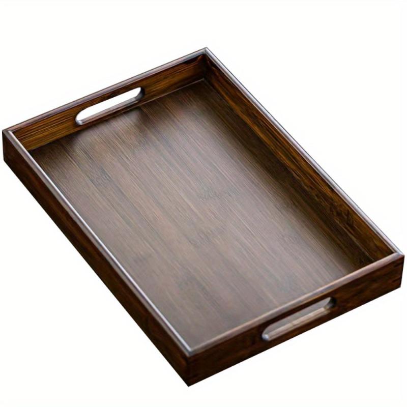 Wooden Cup Tray Decorative Fruit Snack Bread Dessert Kitchen Supplies