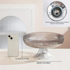 Transparent Fruit Bowl Serving Tray for Home Decor Wedding
