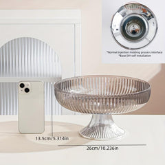Transparent Fruit Bowl Serving Tray for Home Decor Wedding