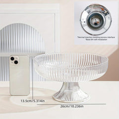 Transparent Fruit Bowl Serving Tray for Home Decor Wedding