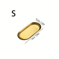 Stainless Steel Oval Tray for Desserts and French Fries