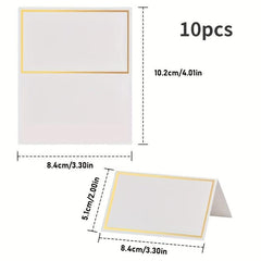 10pcs Tent Place Cards for Weddings Holidays and Parties