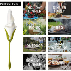 5pcs Flower Napkin Holder Table Decoration for Gatherings and Parties