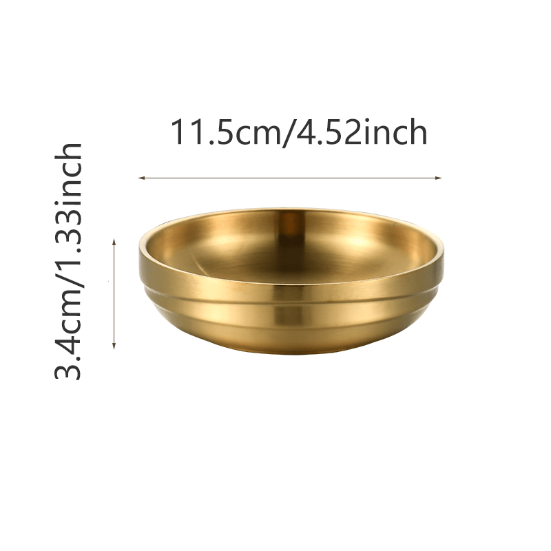 304 Stainless Steel Double Layered Soup Bowl for Dinner and Soup
