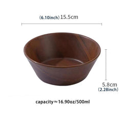 Japanese Style Wood Grain Plastic Tableware Set - Durable and Easy to Clean
