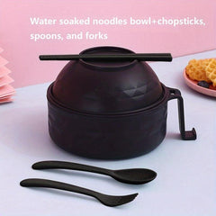 Microwave Safe Ramen Bowl Set with Utensils for Camping & Picnics