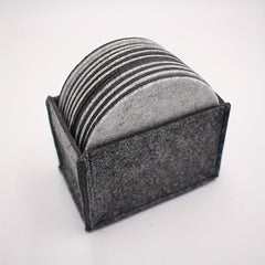 10 Pcs Felt Drink Coaster Set - Soft Absorbent Mats - Scratch Preventing