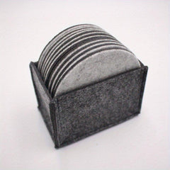 10 Pcs Felt Drink Coaster Set - Soft Absorbent Mats - Scratch Preventing