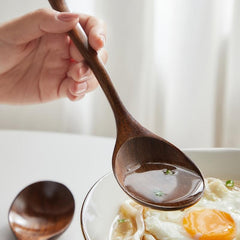 Wooden Spoon Household Measuring Mixing Drinking Rice Soup Spoon
