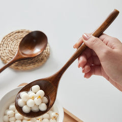Wooden Spoon Household Measuring Mixing Drinking Rice Soup Spoon