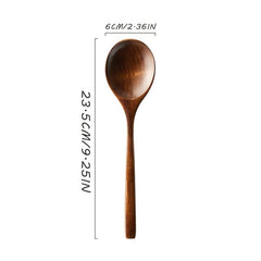 Wooden Spoon Household Measuring Mixing Drinking Rice Soup Spoon