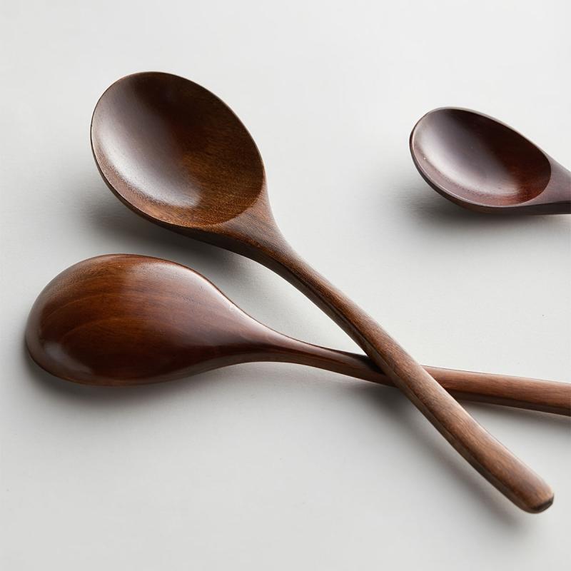 Wooden Spoon Household Measuring Mixing Drinking Rice Soup Spoon