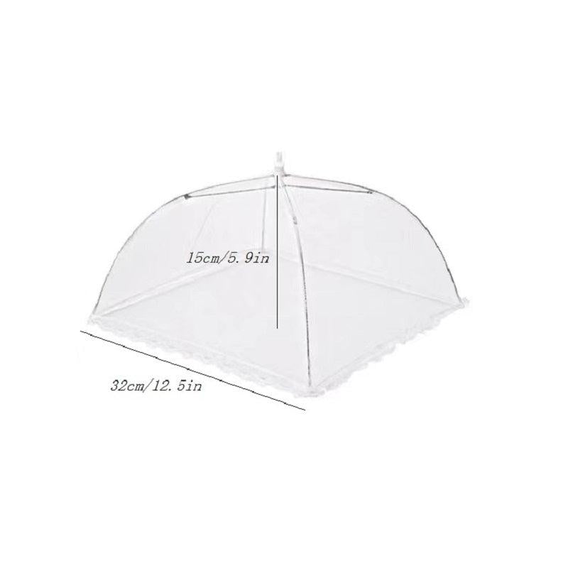 Reusable Collapsible Food Cover Mesh Tent Umbrella Outdoor Parties Picnics BBQs