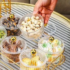 Creative Nut Jar with Lid Transparent Snack Box for Dried Fruit and Nuts