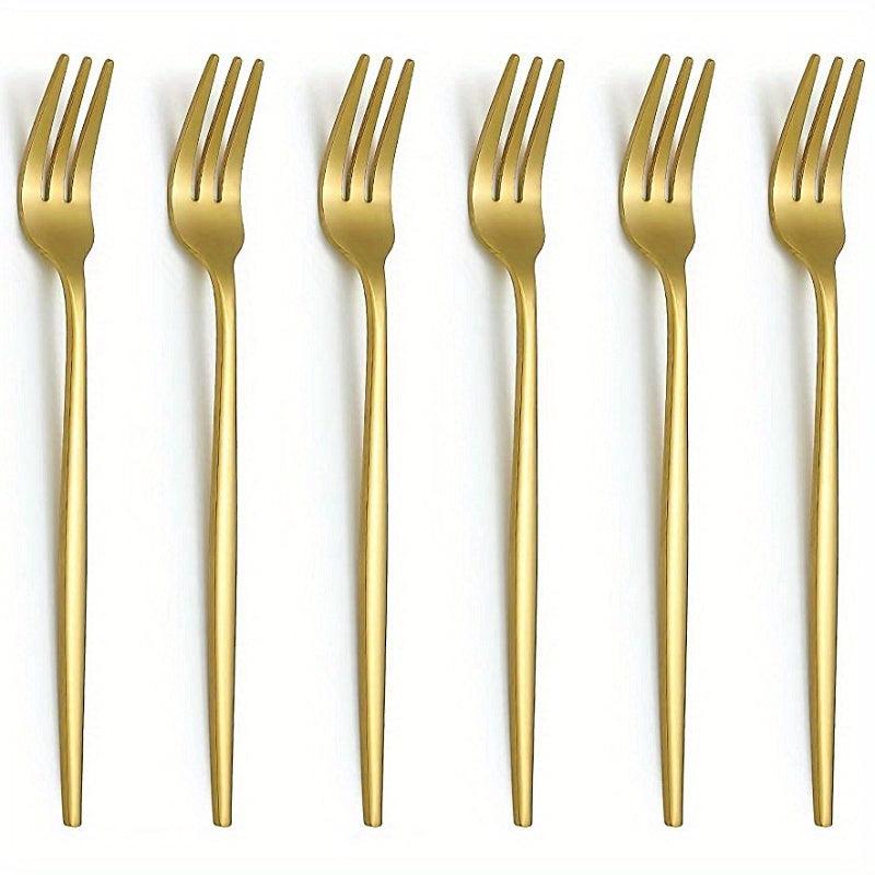 12pcs Fruit Forks Stainless Steel Salad Dessert Forks