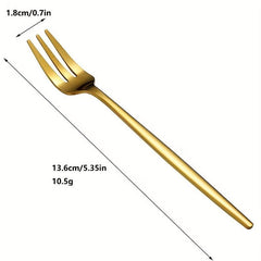 12pcs Fruit Forks Stainless Steel Salad Dessert Forks